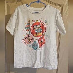 Minnie & Mickey Mouse Holiday Cheers Christmas T Shirt 6/6x With Donald Duck